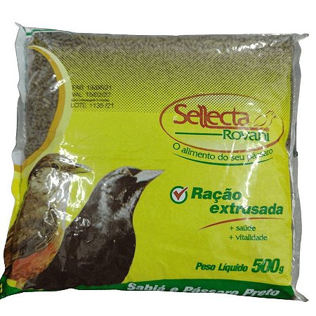 Extrusada Sellecta Rovani Sabiá e Pássaro Preto Natural 500g