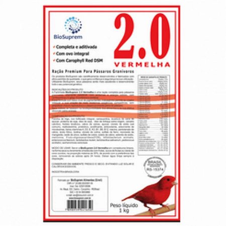 Farinhada BioSuprem 2.0 Vermelha - 5kg