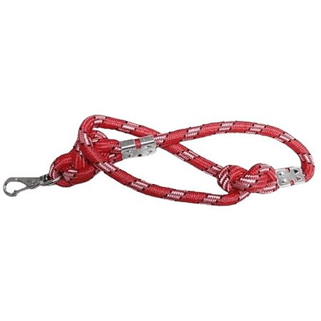 Guia de Corda Roliça Grossa Furacão Pet 60 cm x 16 mm Vermelha