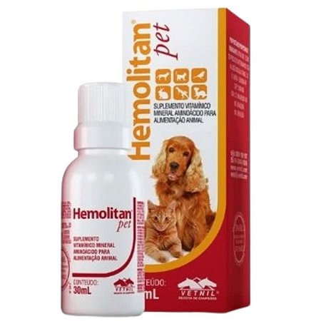 Hemolitan Pet - 30ml e 60ml