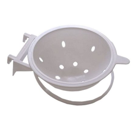 Ninho de Plástico - Com Suporte Para Canário de Porte - Branco - Animalplast