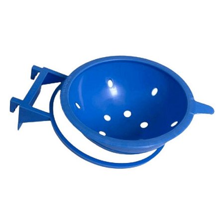 Ninho de Plástico - Com Suporte Para Canário de Porte - Azul - Animalplast