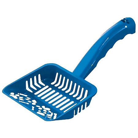 Pá Higiênica de Plástico para Gatos Furacão Pet Azul