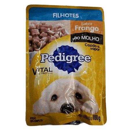Sachê Pedigree Vital Pro - Sabor Frango ao Molho - Para Cães Filhotes - 100g
