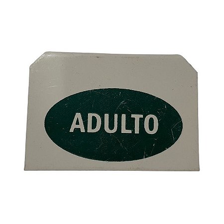 Plaqueta de Identificação de Alumínio - Adulto