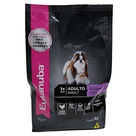 Ração Eukanuba - Para Cães Adultos de Raças Pequenas - Sabor Frango - 1kg