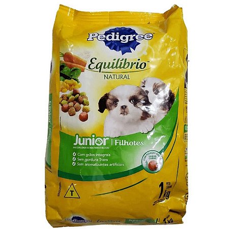 Ração Pedigree - Para Cães Filhotes - Equilíbrio Natural Junior - Sabor Carne - 1kg