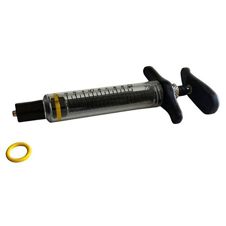 Seringa Carbonada Com Graduação - Com Regulagem - 10 ml - Preto