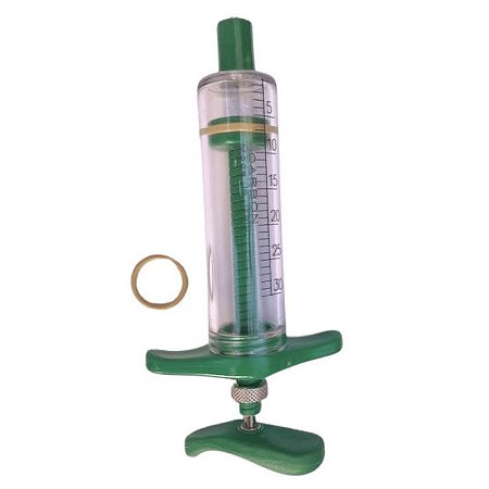 Seringa Carbonada Com Graduação - Com Regulagem - 30 ml - Verde