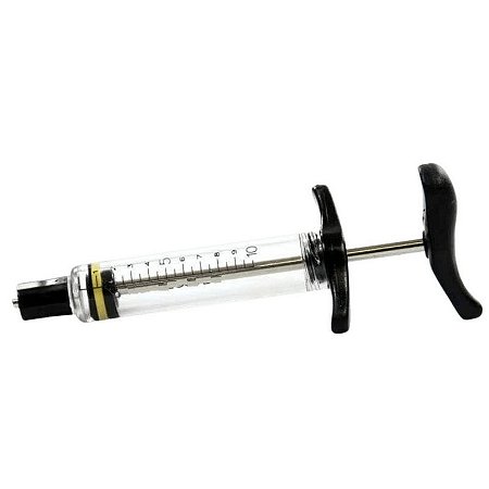 Seringa Carbonada Com Graduação - Sem Regulagem - 10ml - Preto