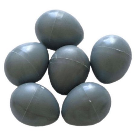 20 x Ovos Indez Cinza - Para Canários - Tamanho Grande - N3 - Unidade - Animalplast