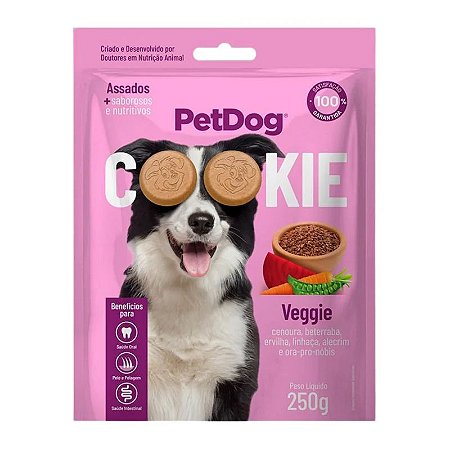 Biscoito Pet Dog Cookie Veggie para Cães - 250g