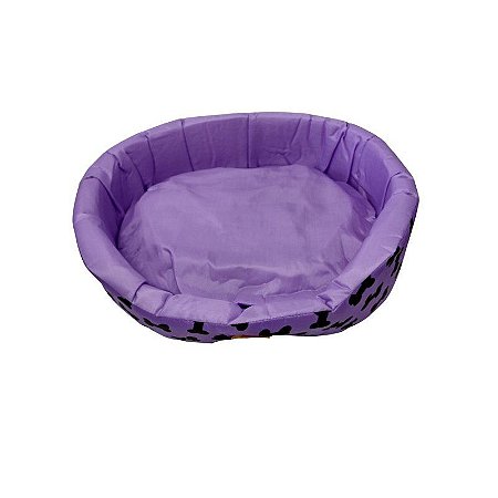 Caminha Oval para Cachorro Tamanho 2 - Roxa