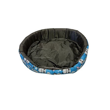 Caminha Oval para Cachorro Tamanho 5 - Azul