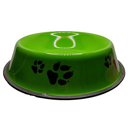 Comedouro de Alumínio Gigante 26cm - Verde