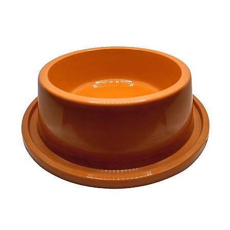 Comedouro de Plástico Anti-Formiga N2 600ml - Laranja