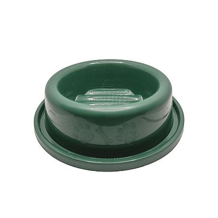 Comedouro de Plástico Anti-Formiga para Gato N1 350ml - Verde