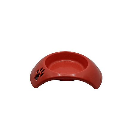 Comedouro de Plástico Premium Pequeno 100ml - Vermelho