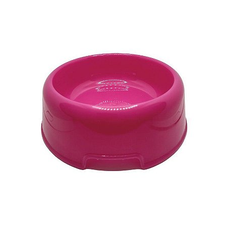 Comedouro de Plástico Simples 200ml - Rosa Pink