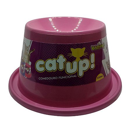 Comedouro Funcional Cat Up 230ml - Rosa