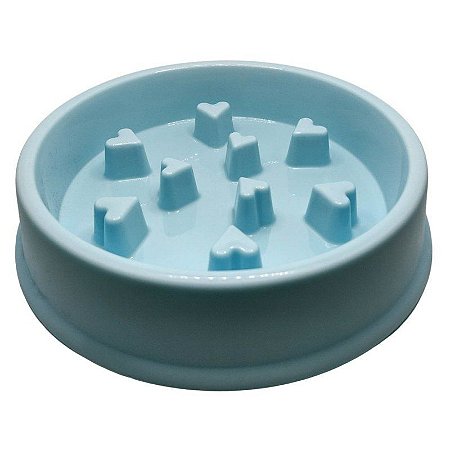 Comedouro Funcional Lento 250ml - Azul