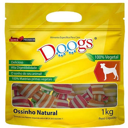Osso Nó Natural Doogs 1Kg - Colorido