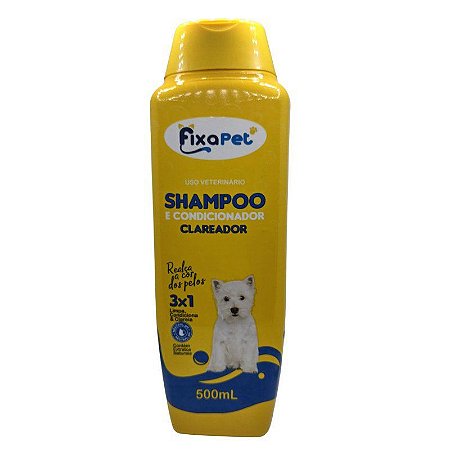 Shampoo e Condicionador 500ml Fixa Pet - Clareador