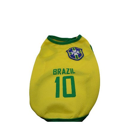 Roupinha Pet Seleção do Brasil P 25cm