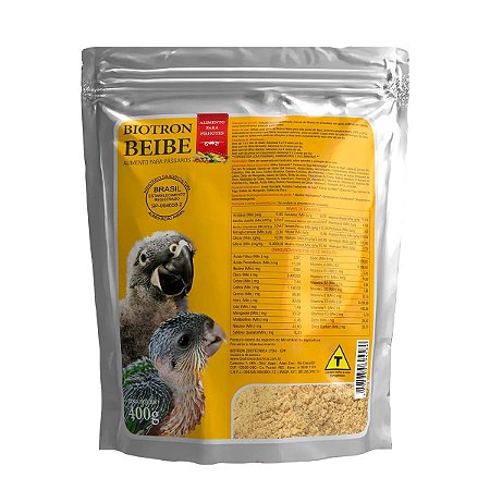 Papa Biotron - Para Psitacideos Filhotes - Beibe - 400g