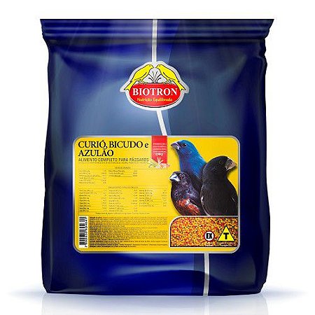 Extrusada Biotron - Pássaros Silvestres - Curió - Bicudo e Azulão - 5 kgs