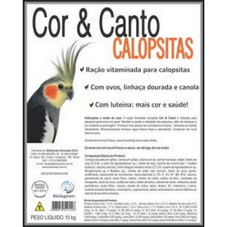 Farinhada Biosuprem Cor e Canto Calopsita 5kg
