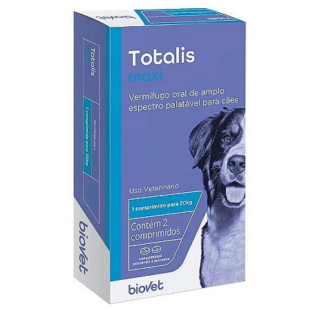Totalis Maxi - Vermífugo - 2 Comprimidos