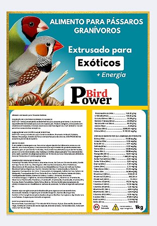 Extrusada Power Bird Exoticos 1Kg