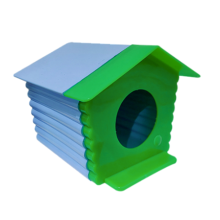 Casinha De Hamster Azul e Verde