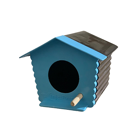 CASINHA DE HAMSTER AZUL/PRETO - UNITÁRIO