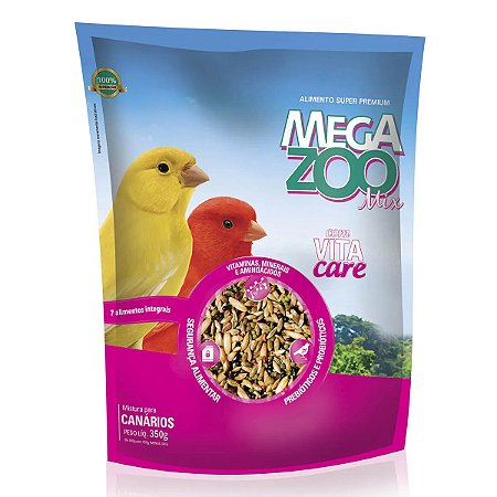 Mix de Sementes Megazoo Canarios 350g Vita Care