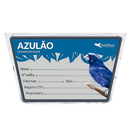 Placa de Identificação Azulão | Injetfour