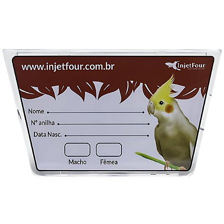 Placa de Identificação Calopsita | Injetfour