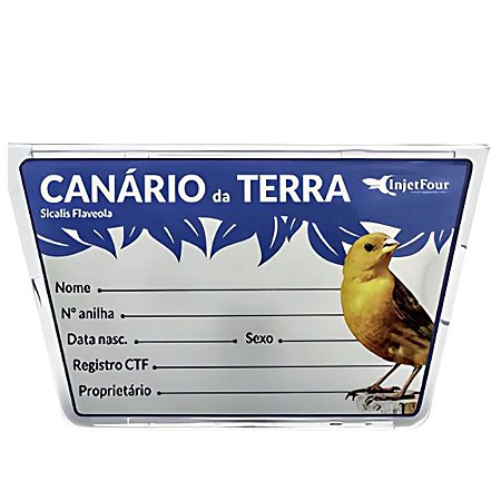Placa de Identificação Canário da Terra | Injetfour