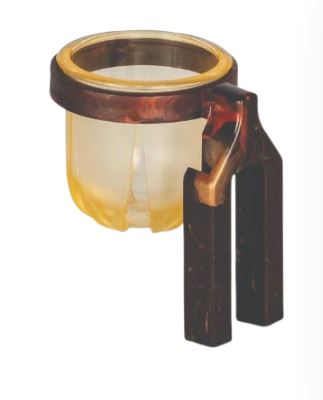 Porta Vitamina Rubi Coleira com Suporte Alto Laranja | Injetfour