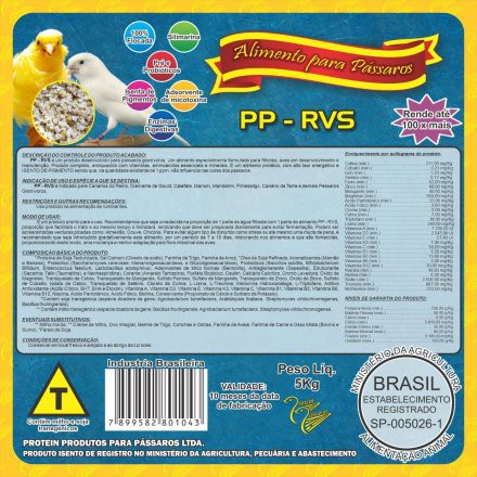 Farinhada RVS 1kg | Protein Pássaros