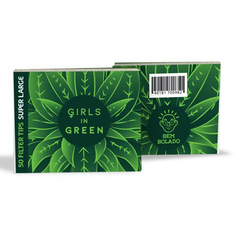 Piteira Bem Bolado Girls in Green Super Large - Papel Reciclado