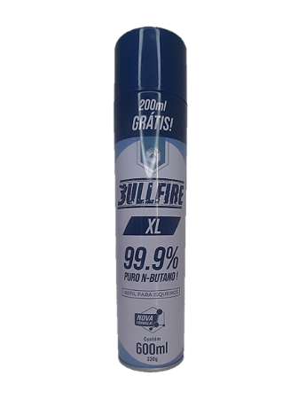 Gás Butano Bullfire 99,9% refinado 600ml