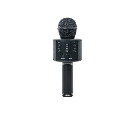 Microfone Ws 858 Bluetooth Karaokê Black - Handheld KTV