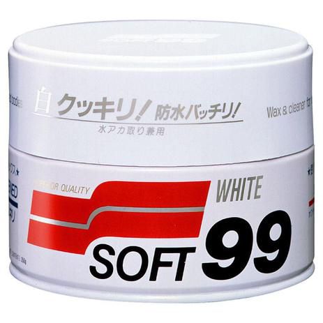 WHITE CLEANER 350g Cera de carnaúba para carros de cor clara - Soft99