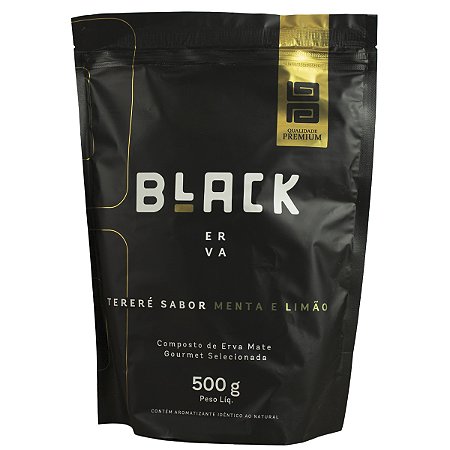 Black Erva Pacote 500g Menta e Limão