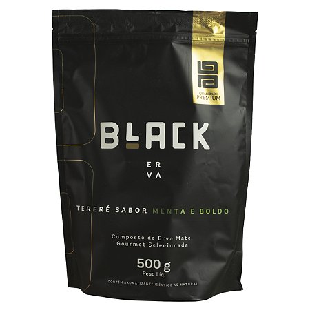 Black Erva Pacote 500g Menta e Boldo