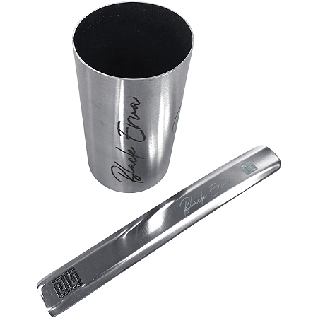 Kit Copo Caldereta Redondo E Bomba Inox 350ml Black Erva