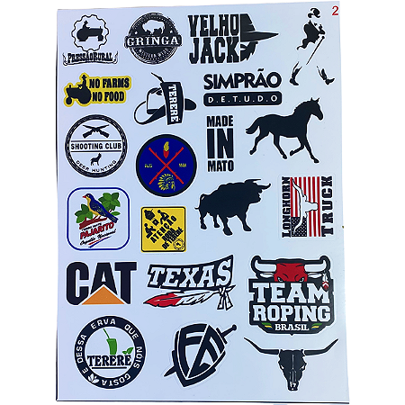 Cartela de Adesivos Vinilicos Nosso Tereré Modelo 02