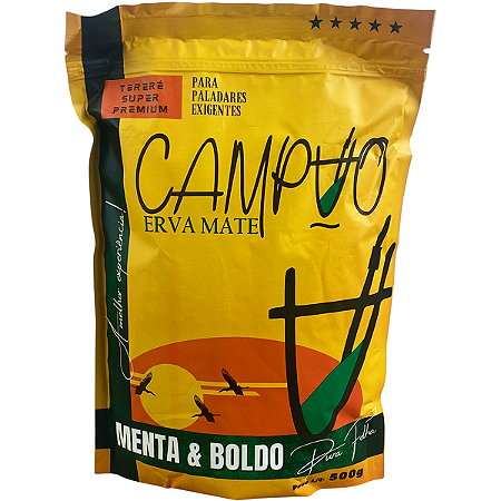 Erva Mate Campão Menta E Boldo Pura Folha Premium 500g